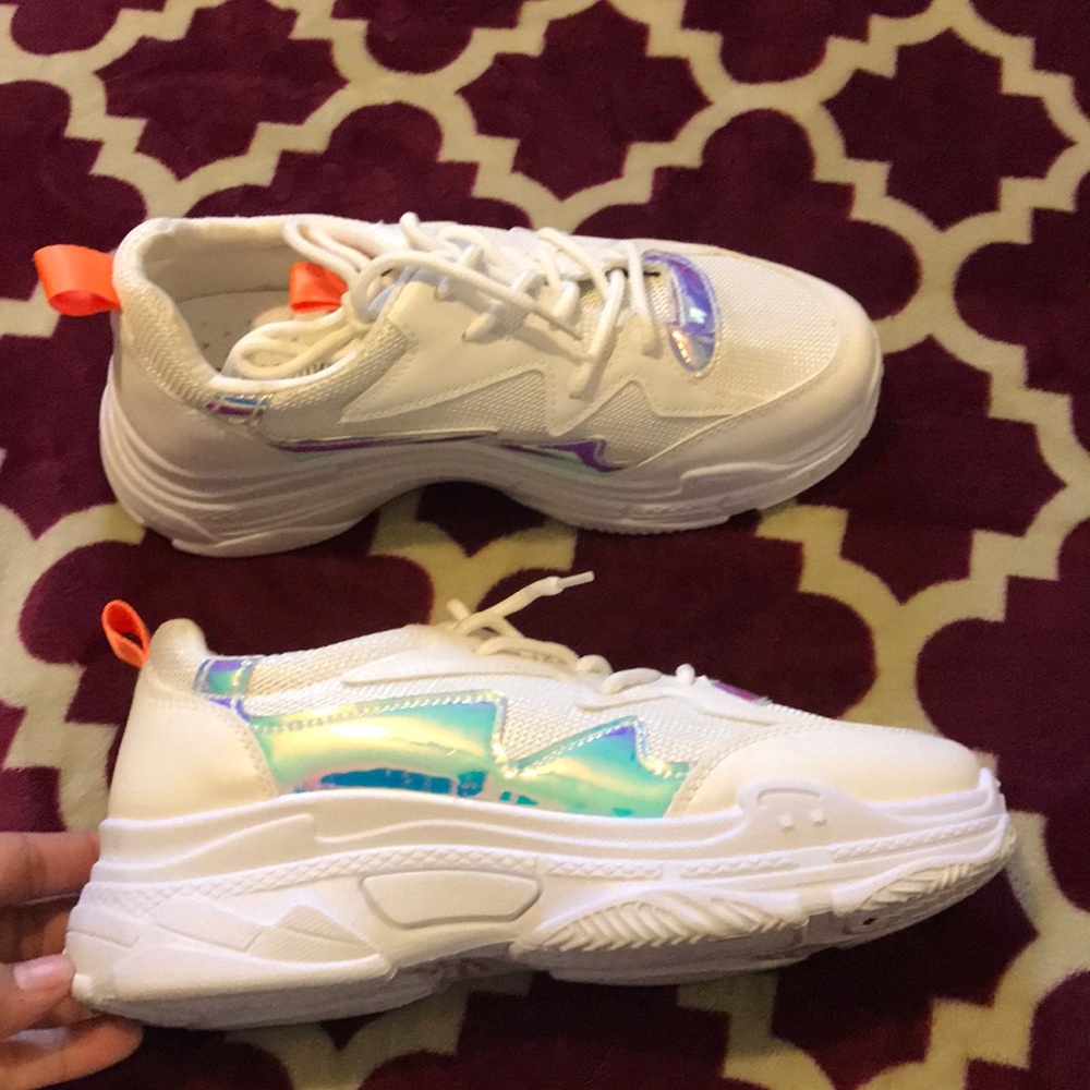 White sneakers